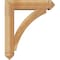Ekena Millwork Thorton Arts and Crafts Rough Sawn Bracket w/ Offset Brace, Western Red Cedar, 6"W x 22"D x 26"H BKT0604X22X26THR03RWR - alternate 3